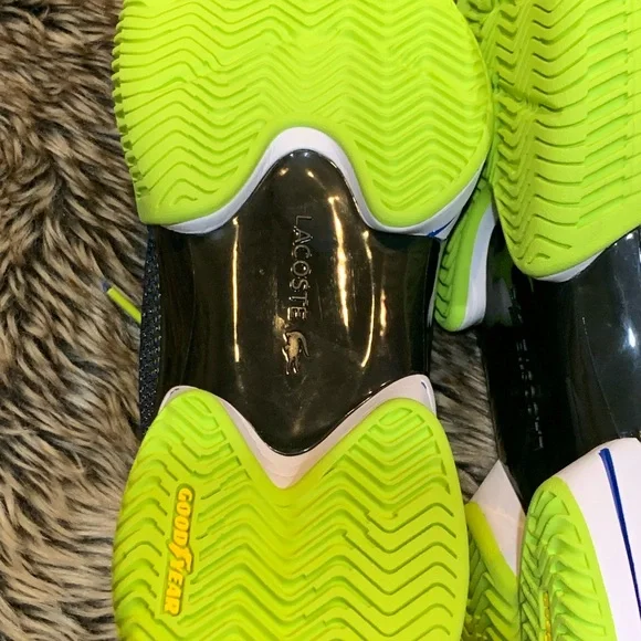 Lacoste AG-LT21 Ultra Tennis Shoes Men's NWOT Blue - BLU/BLK • 2M7 Size 10.5 - Picture 10 of 14